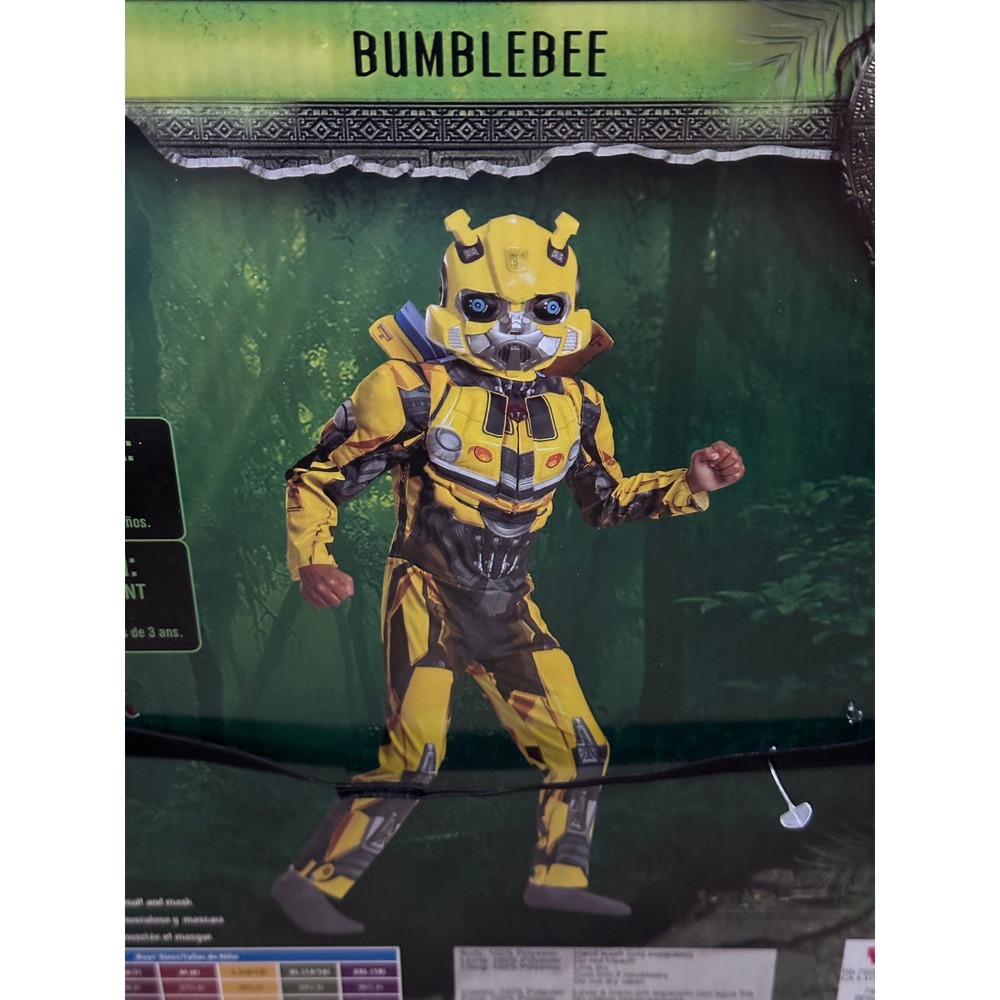 Transformers Rise of the Beasts Bumblebee Muscle Halloween Costume Small 6/7